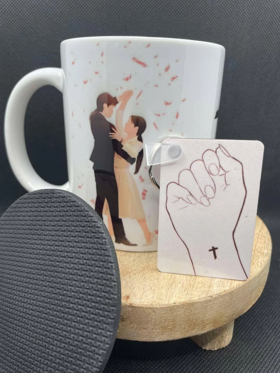 🎁 Set Taza – Taza + Llavero + Posavasos – My Demon 😈❤️ – photo 2